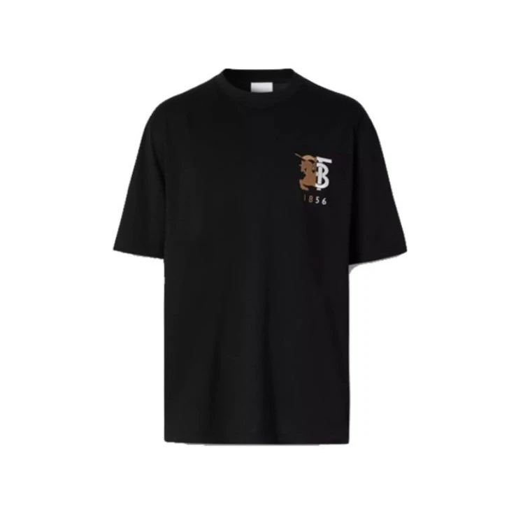全新未使用 BURBERRY/博柏利 现货徽标马术骑士图案T恤 8076846