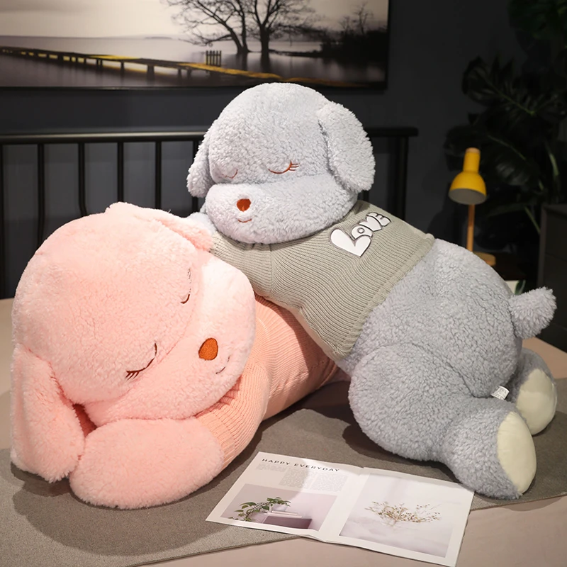 可爱趴趴狗抱枕公仔女生睡觉小狗玩偶大熊毛绒玩具儿童安抚布娃娃