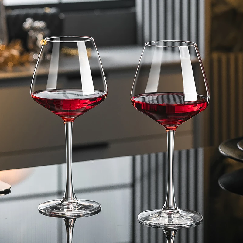 大肚勃艮第红酒杯家用水晶玻璃葡萄高脚杯创意专用醒酒器酒具一对