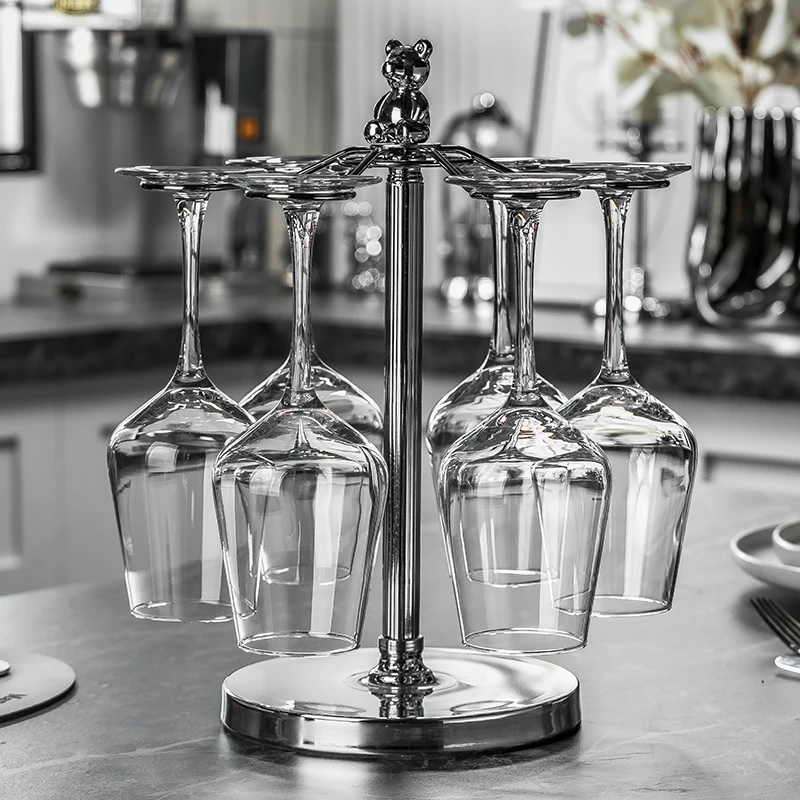 无铅水晶红酒杯家用欧式轻奢醒酒器大号葡萄酒高脚杯创意倒挂酒具