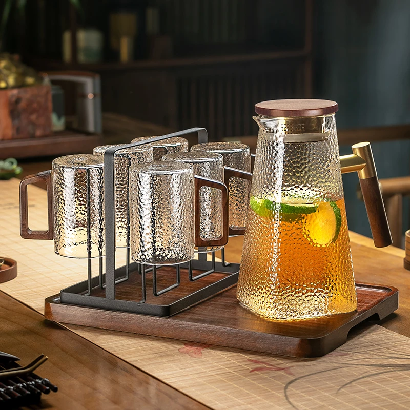 新中式高档水具套装家用茶杯喝水杯子简约客厅耐高温待客水具杯具