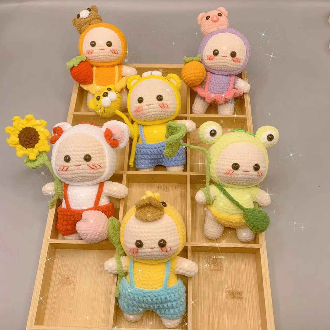 （拍拍补差链接）团子手工钩织可爱编织团子玩偶钥匙扣包挂摆件