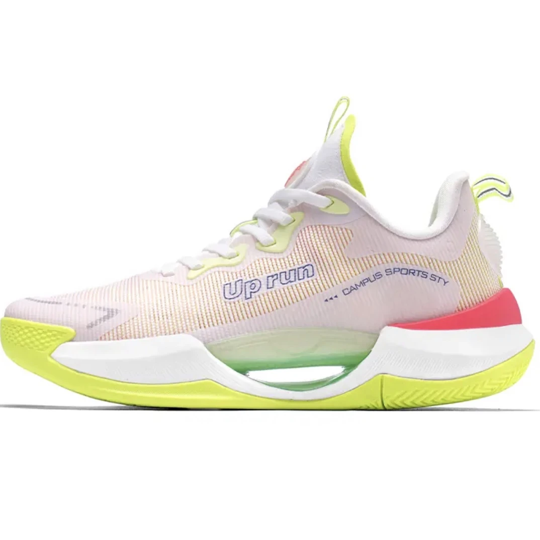 Up run夏季䨻beng丝科技网面透气球鞋低帮实战篮球鞋休闲轻便缓震