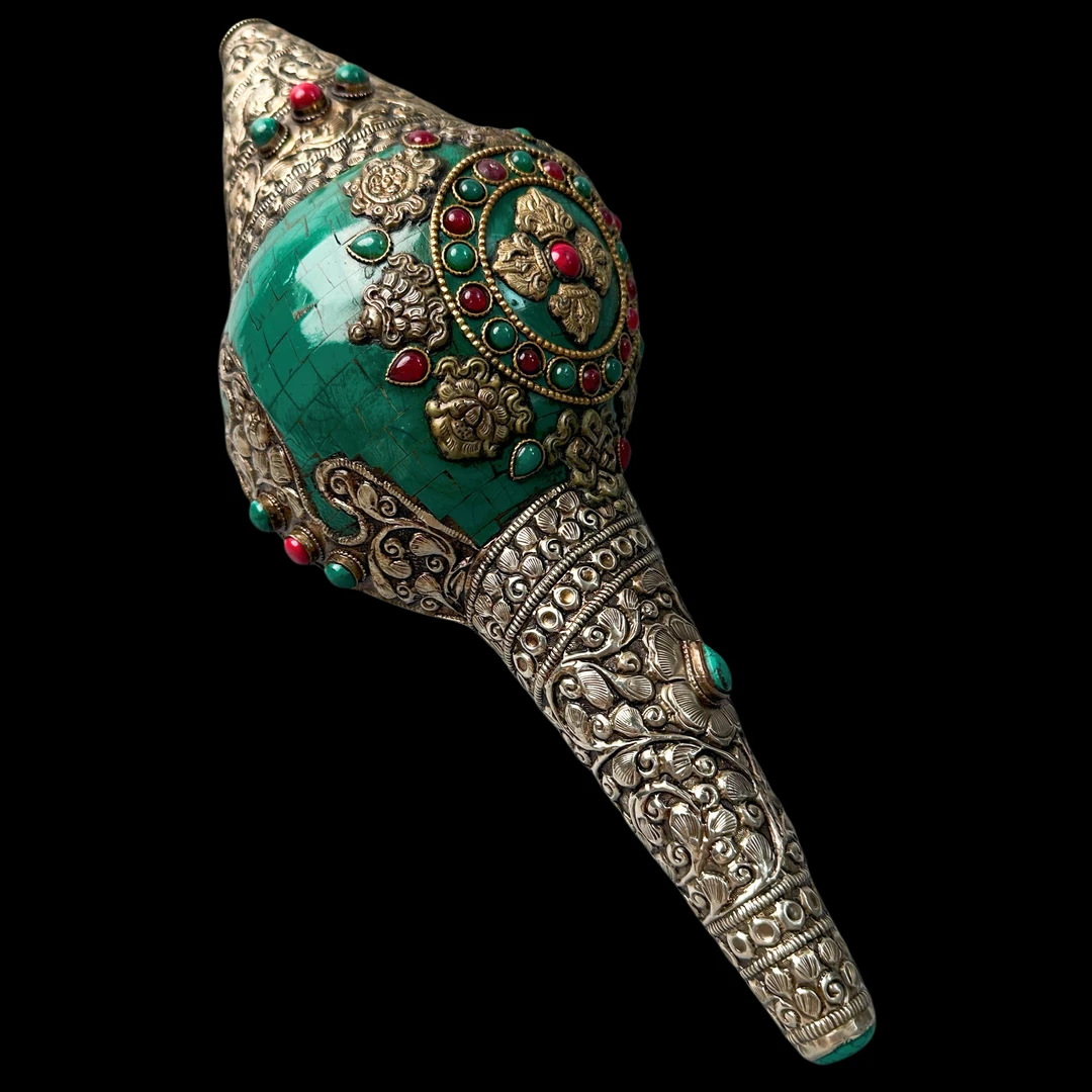 【印度圣螺螺号】325.3mm 尼泊尔工艺  创意饰品A4