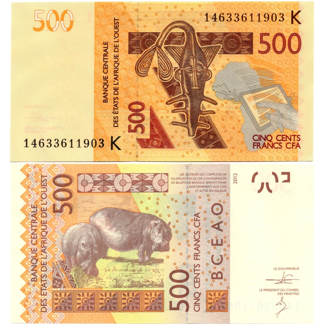 西非(K)塞内加尔500法郎全新UNC纸币老纸钞外国钱币收藏