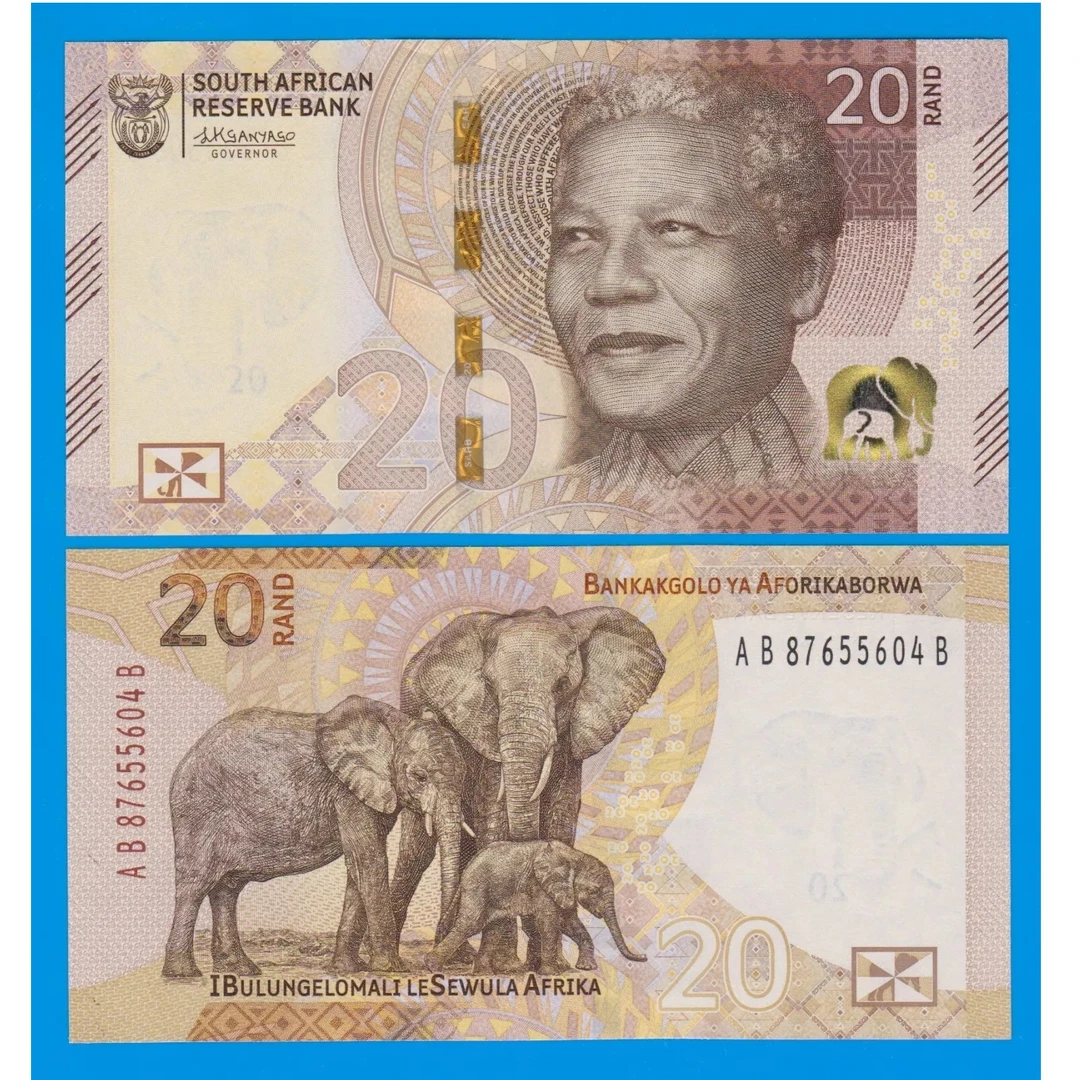 南非20兰特2023年全新UNC纸币老纸钞外国钱币收藏