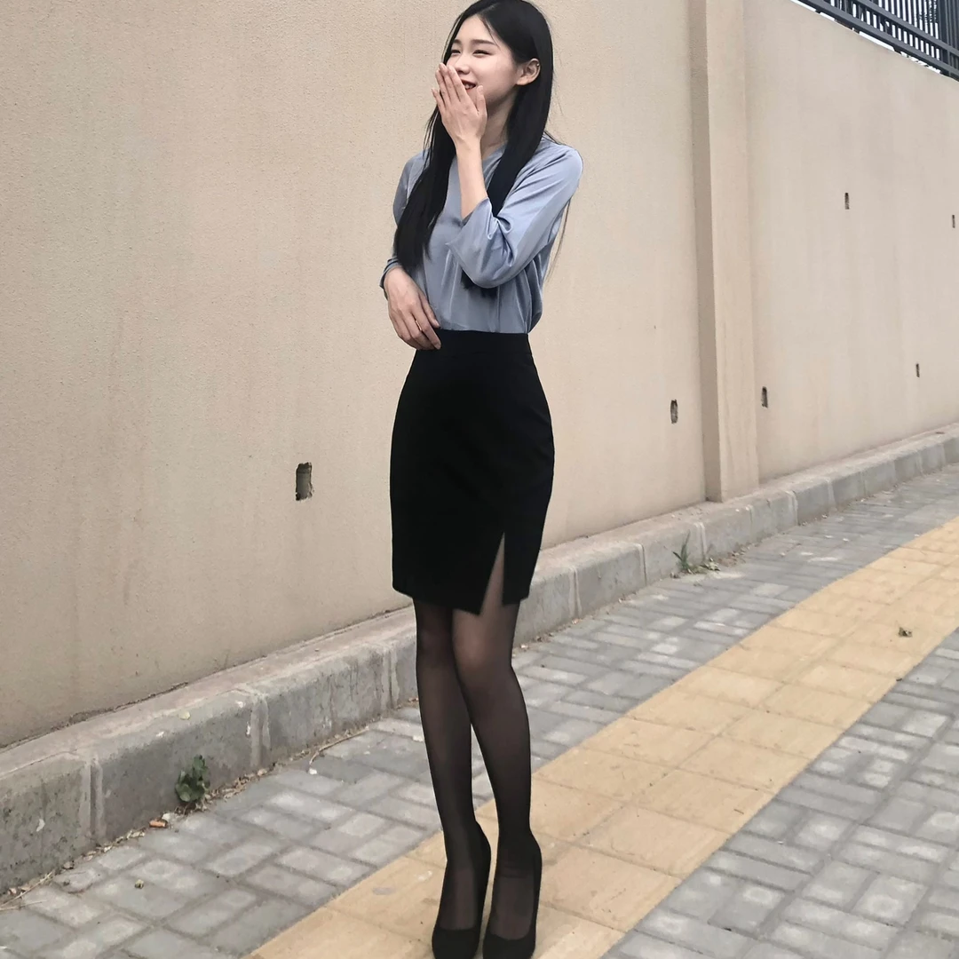 韩版春夏新款显瘦半身裙高腰包臀裙百搭职业裙一步裙西装裙短裙女