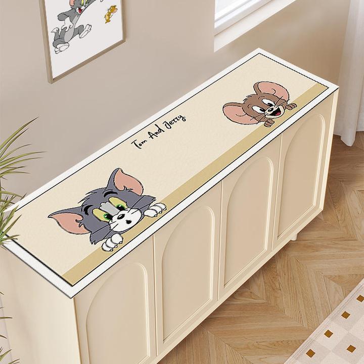 猫和老鼠鞋柜台面垫子玄关餐边柜垫防水防油桌垫茶几电视柜保护垫