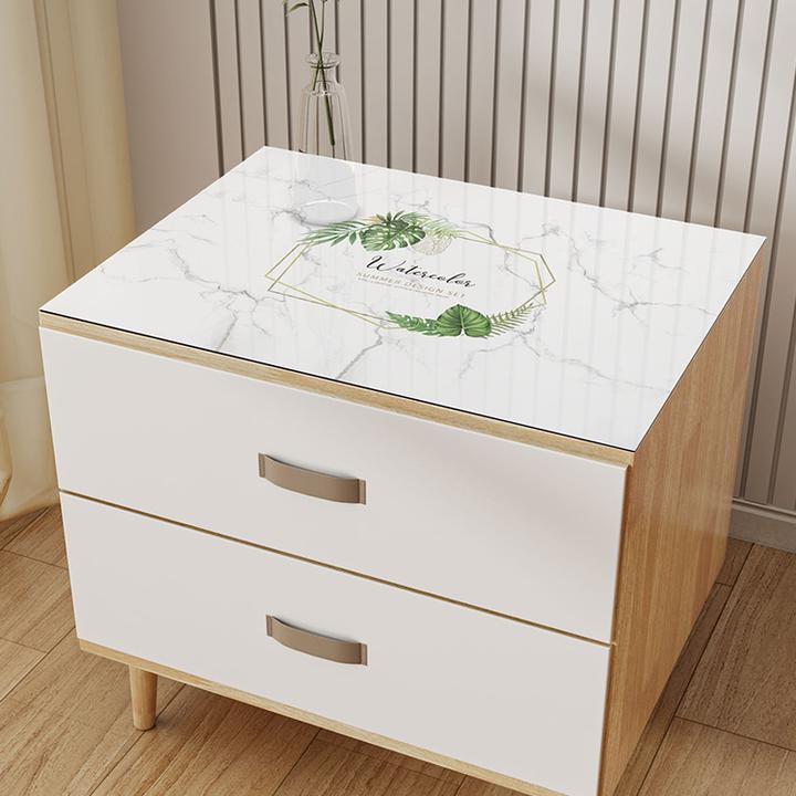 轻奢床头柜垫子盖防水防水防烫现代简约高级感家用桌垫保护皮革垫