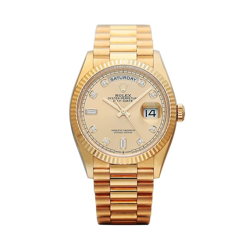 95新 Rolex/劳力士 星期日历型/128238/2021年全套/中性腕表