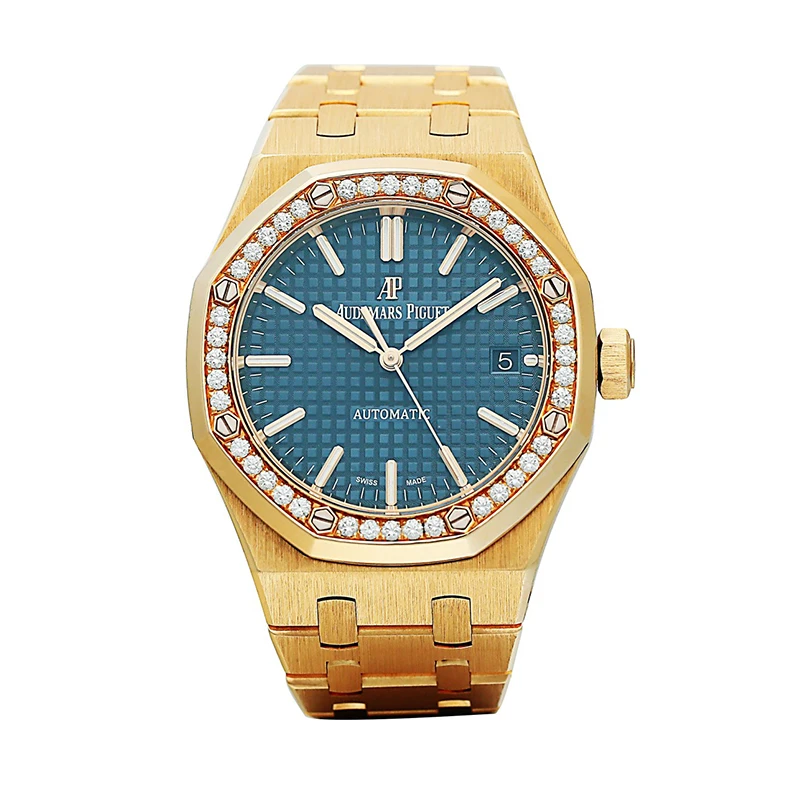 95新  爱彼/皇家橡树系列/15451BA/37mm/18K黄金女士手表