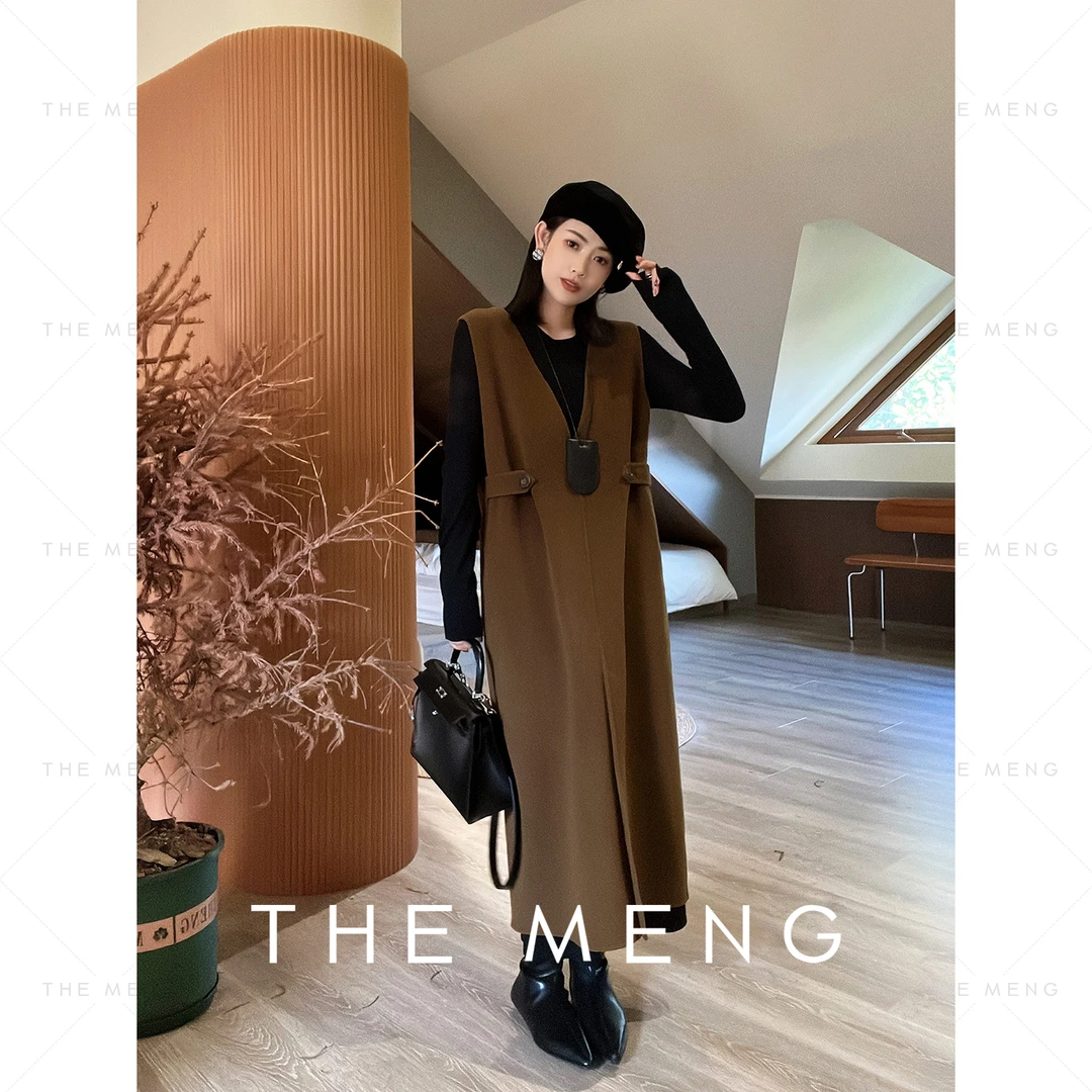 THE MENG【南法-连衣裙】【自由】斜纹长款时尚女士连衣裙#QA5045