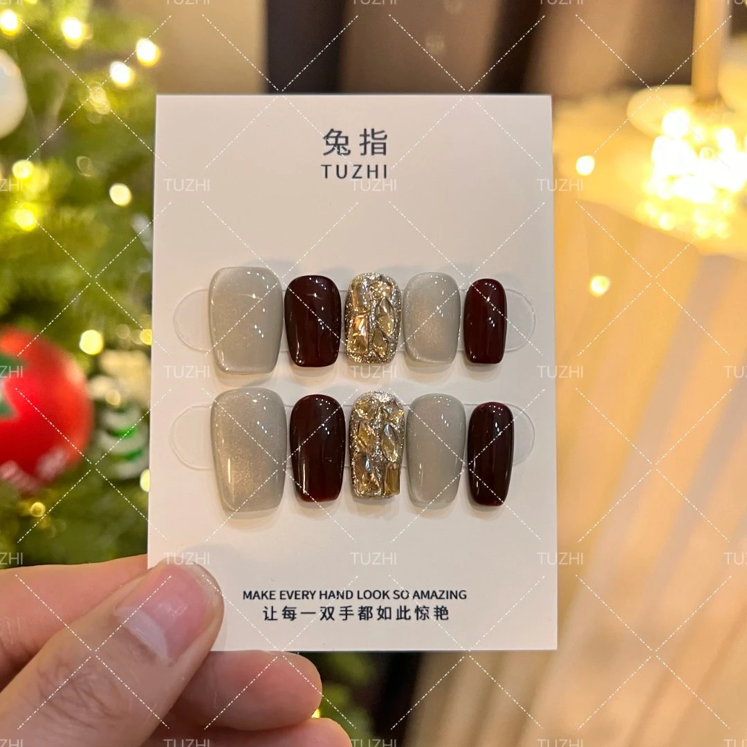 【车厘子】豆豆猪设计穿戴甲 纯手工穿戴纯欲渐变新年战甲简约