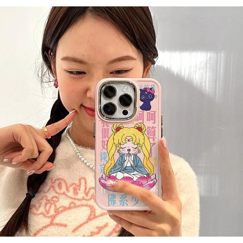 美少女战士适用苹果14硅胶iPhone13可爱12男女15小众简约手机壳