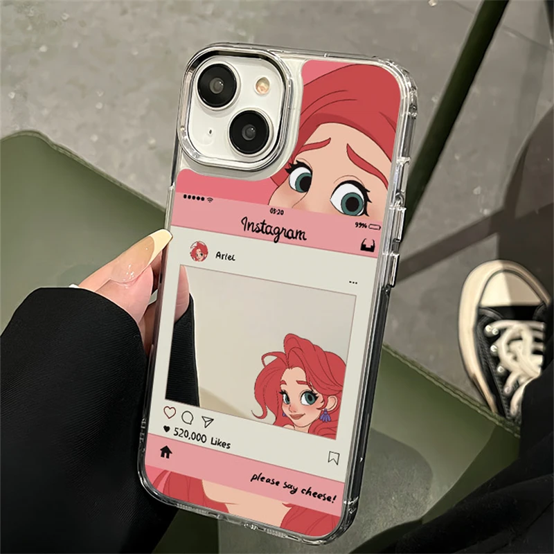 ins公主镜面适用苹果15新款iPhone13镜子12防摔15plus少女手机壳