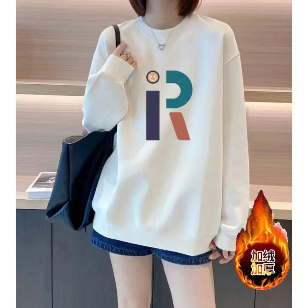 【大R 卫衣】2024秋冬新款华棉休闲百搭秋季圆领宽松时尚秋冬卫衣