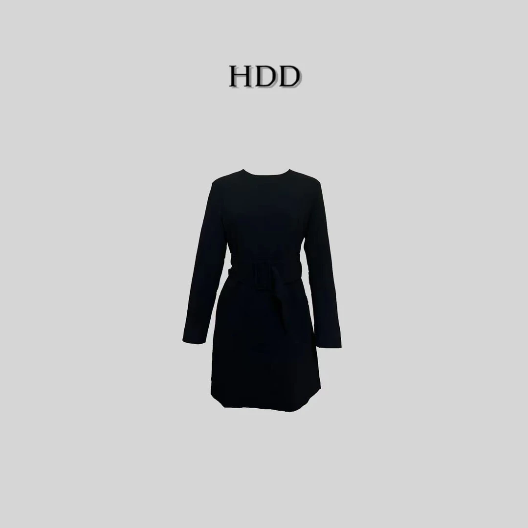 HDD/侯點點/Y3804款秋冬西装腰带中长裙