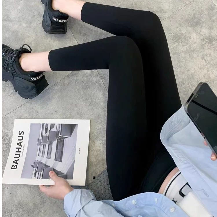 秋冬加绒无尴尬线高弹力舒适芭比裤打底裤2320#