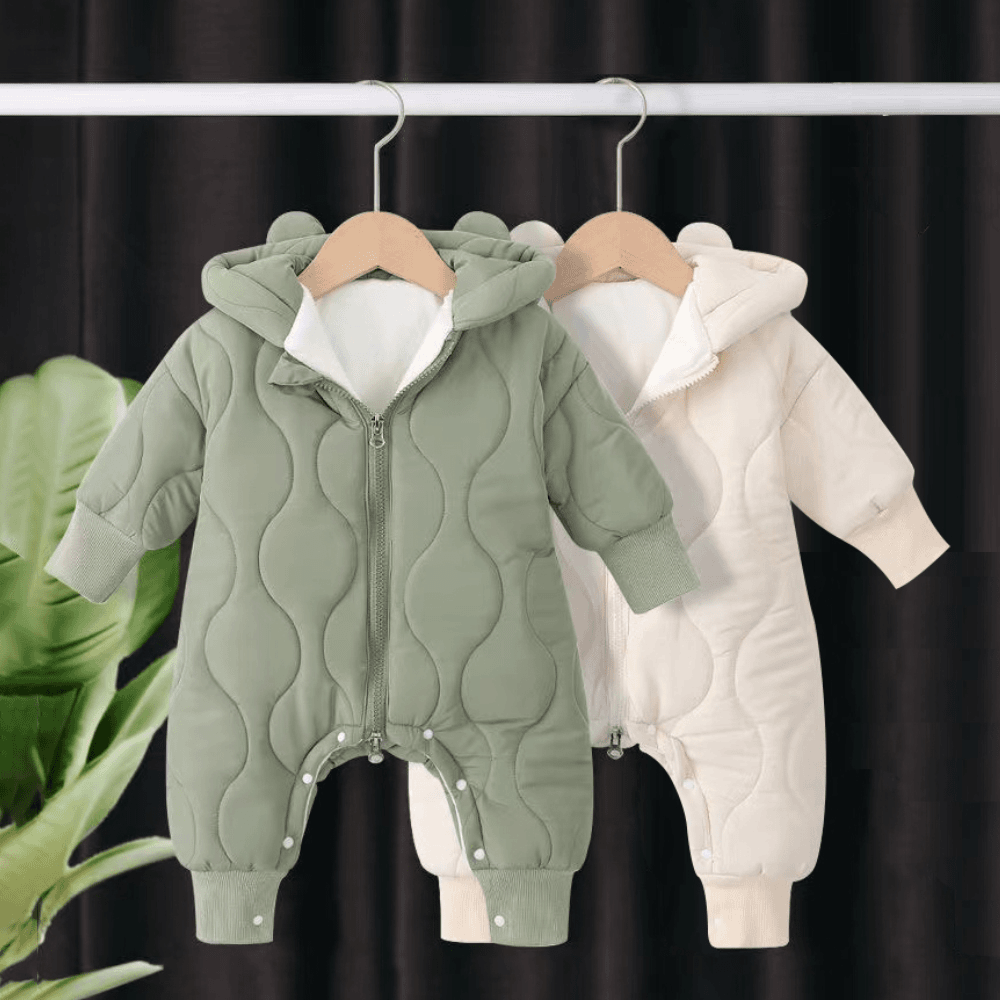 婴儿连体衣秋冬装男女宝宝衣服棉衣套装加厚冬季棉服外出抱衣外穿
