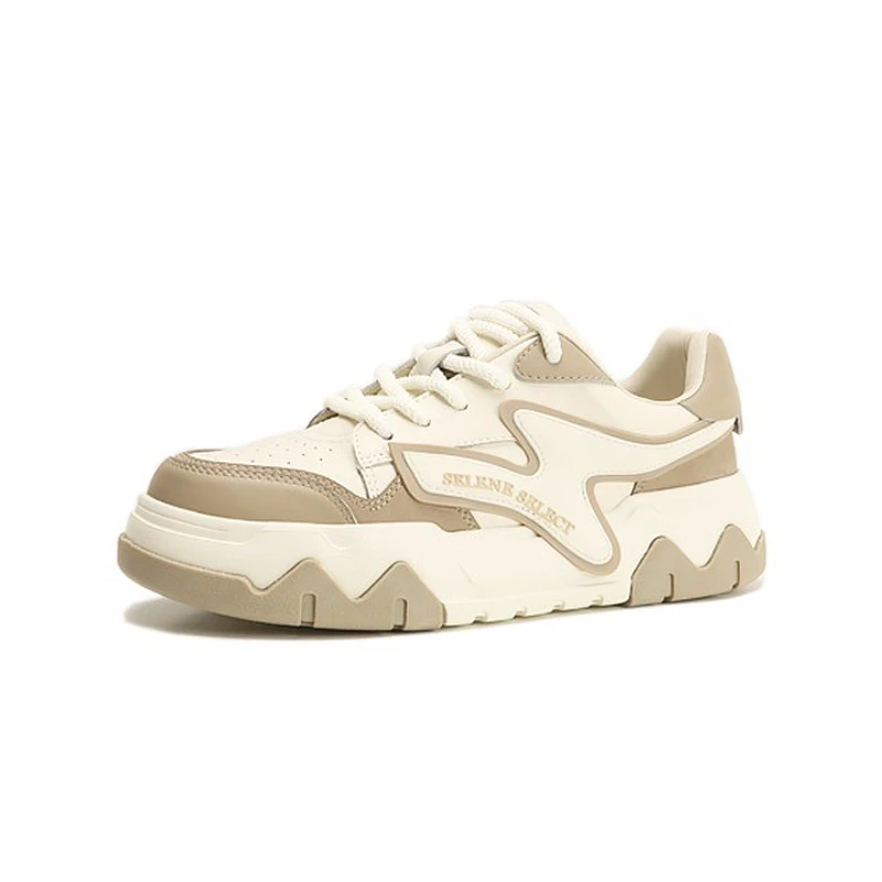 【敏敏】新款含泪清！！2312-66 系带拼色休闲板鞋~SESE2312-66