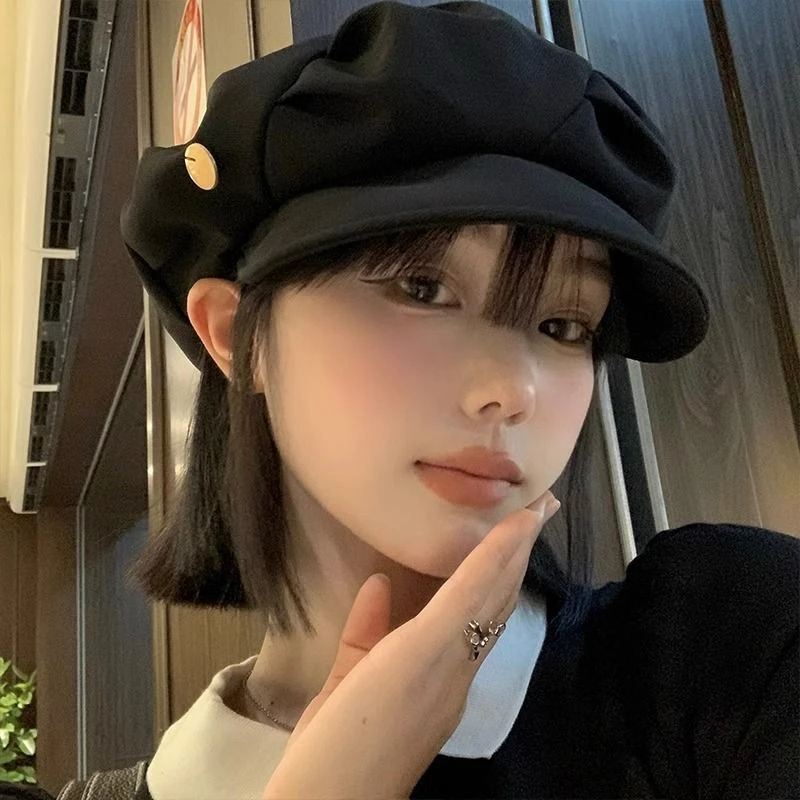 【新疆包邮】云朵贝雷帽女夏季韩版百搭显脸小蓓蕾画家帽大头围帽