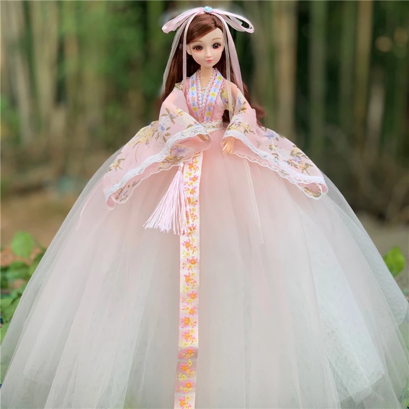 汉服洋娃娃套装大礼盒小女孩玩具公主换装仿真梦想中国风珍藏