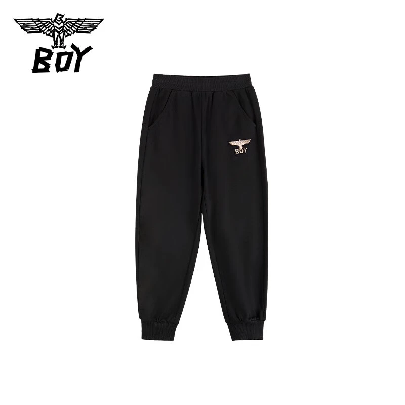 BOY童装 儿童春季休闲裤 针织运动束脚长裤经典舒适百搭男女童