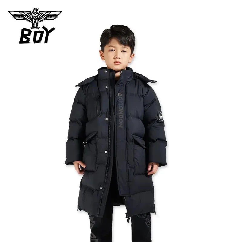 BOY童装男女童冬季长款羽绒服舒适保暖K26009