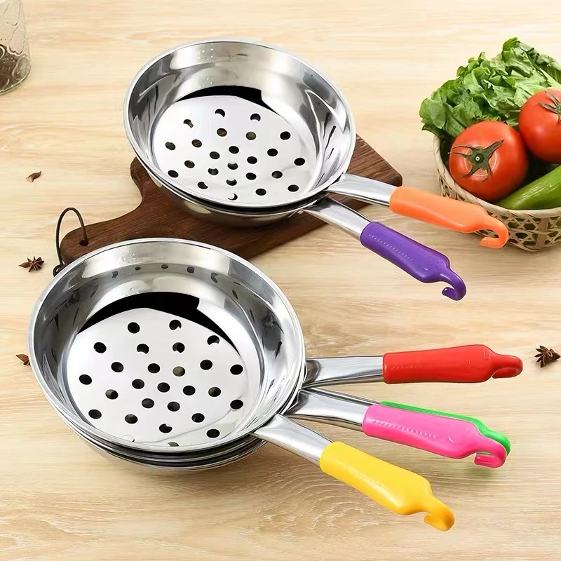【粉丝专属】不锈钢凉虾漏勺家用漏瓢神器厨房用凉虾专用特大孔漏勺