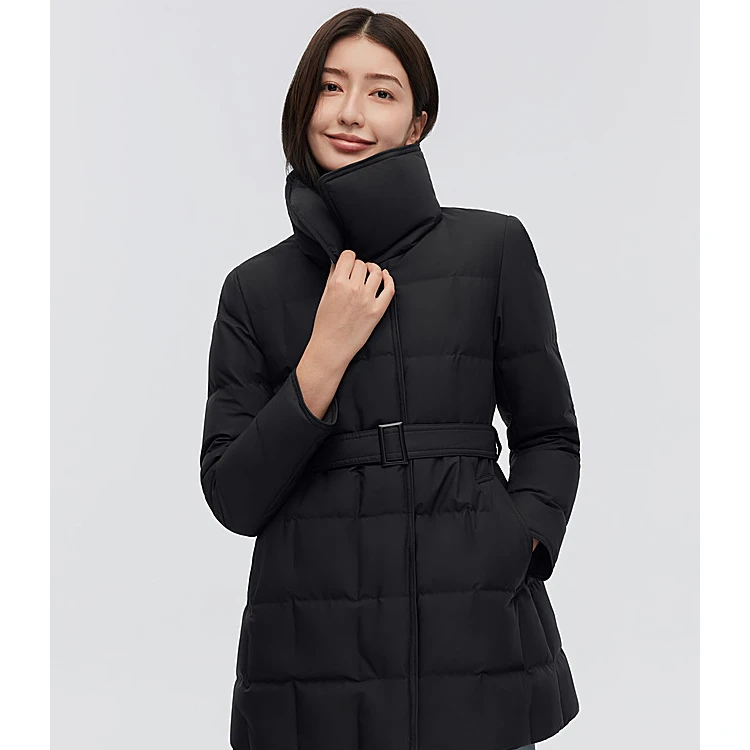 波司登新款秋冬经典商务收腰显瘦羽绒服外套女B30144148【防寒】