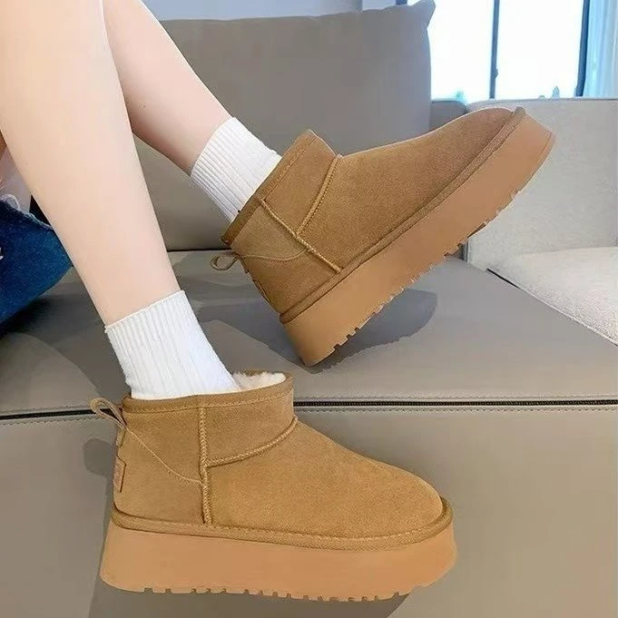 周冬雨同款2024新款雪地靴棉鞋韩版时尚防滑保暖大东北雪地靴