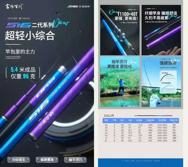 极轻小综合台钓鲫鱼竿