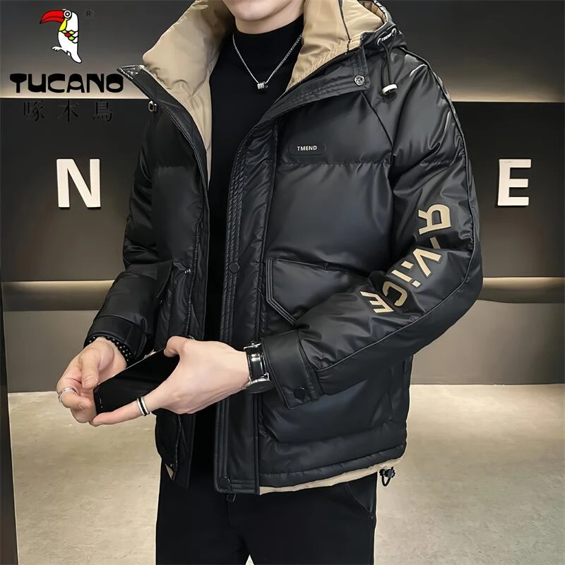 TUCANO/啄木鸟秋冬新款羽绒服男士立领连帽保暖简约帅气时尚男装
