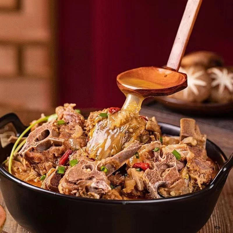 香辣羊蝎子火锅新鲜羔羊脊骨底料内蒙古1.2kg真空包装即食熟食