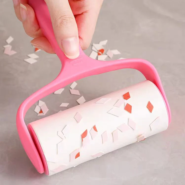 【1手柄+6卷纸】滚筒式7件套粘毛器刷毛可撕去毛粘尘