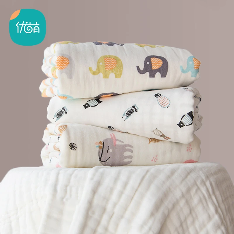 10层四季纱布浴巾加厚新生婴儿童毛巾被子纯棉吸水宝宝洗澡巾秋款