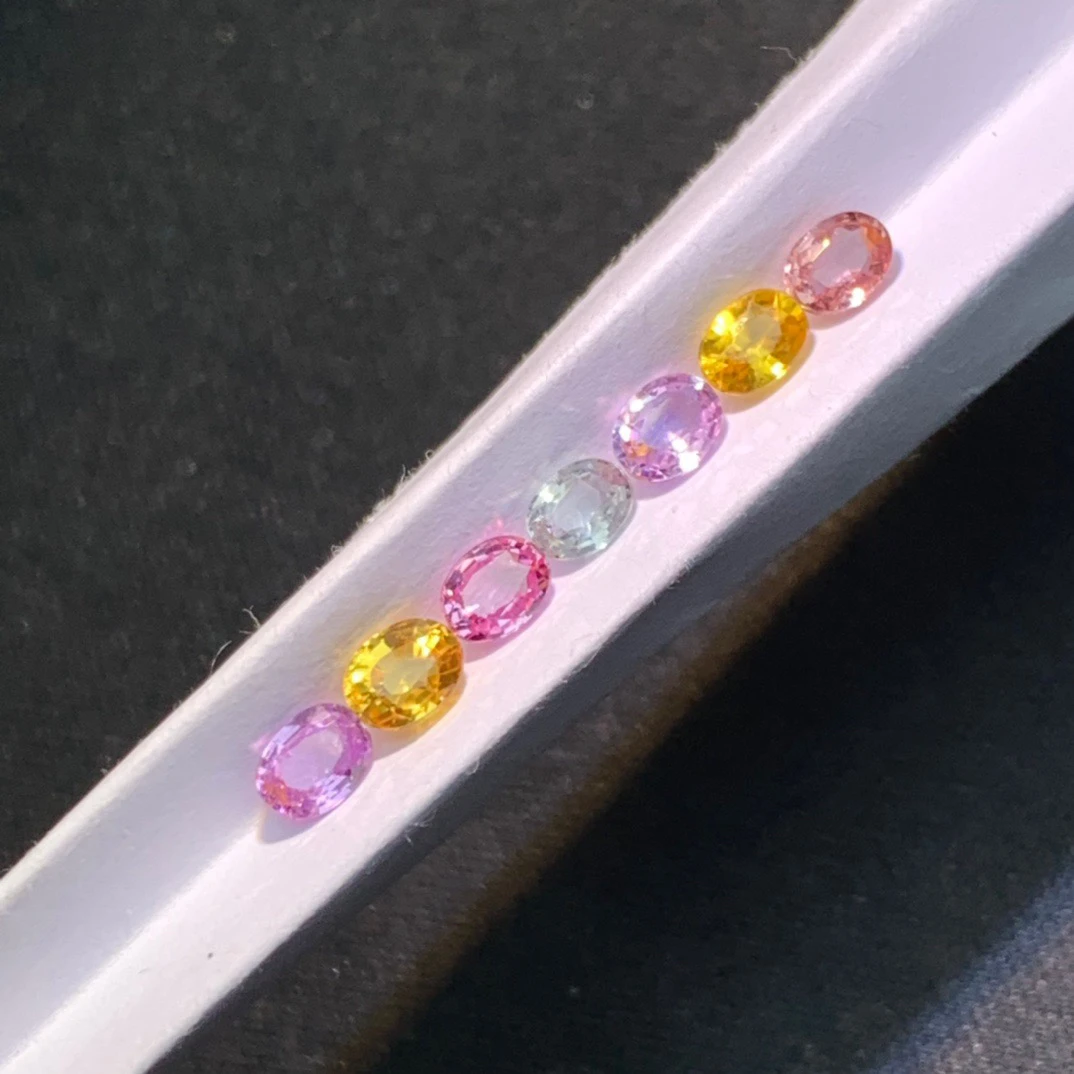 无烧彩蓝宝3✖️4蓝宝石1.75克拉