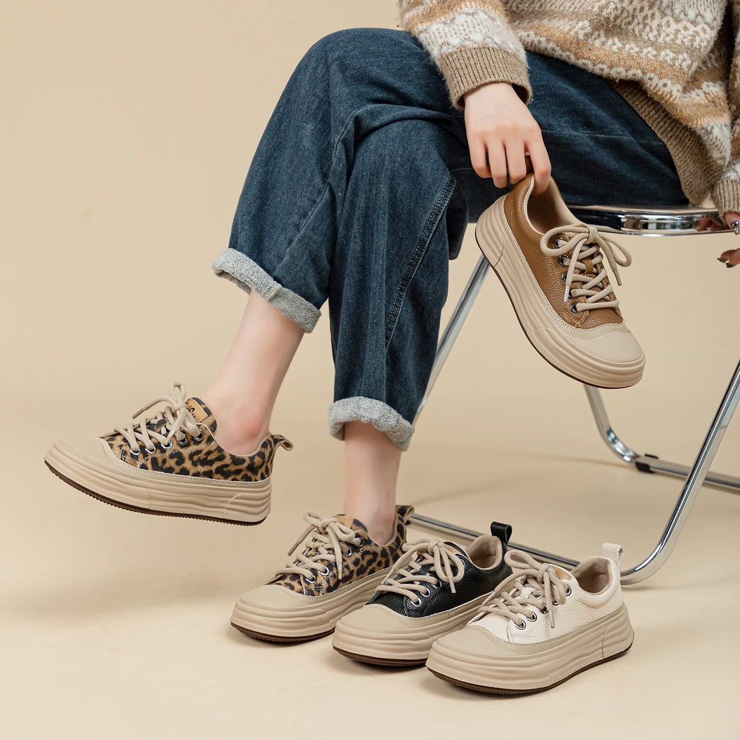 B151软底低帮时尚单鞋松糕板鞋系带春季百搭韩版in复古春秋季