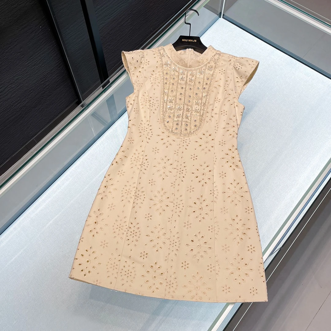 MIUMEM夏季新款高奢百搭连衣裙女DY3628