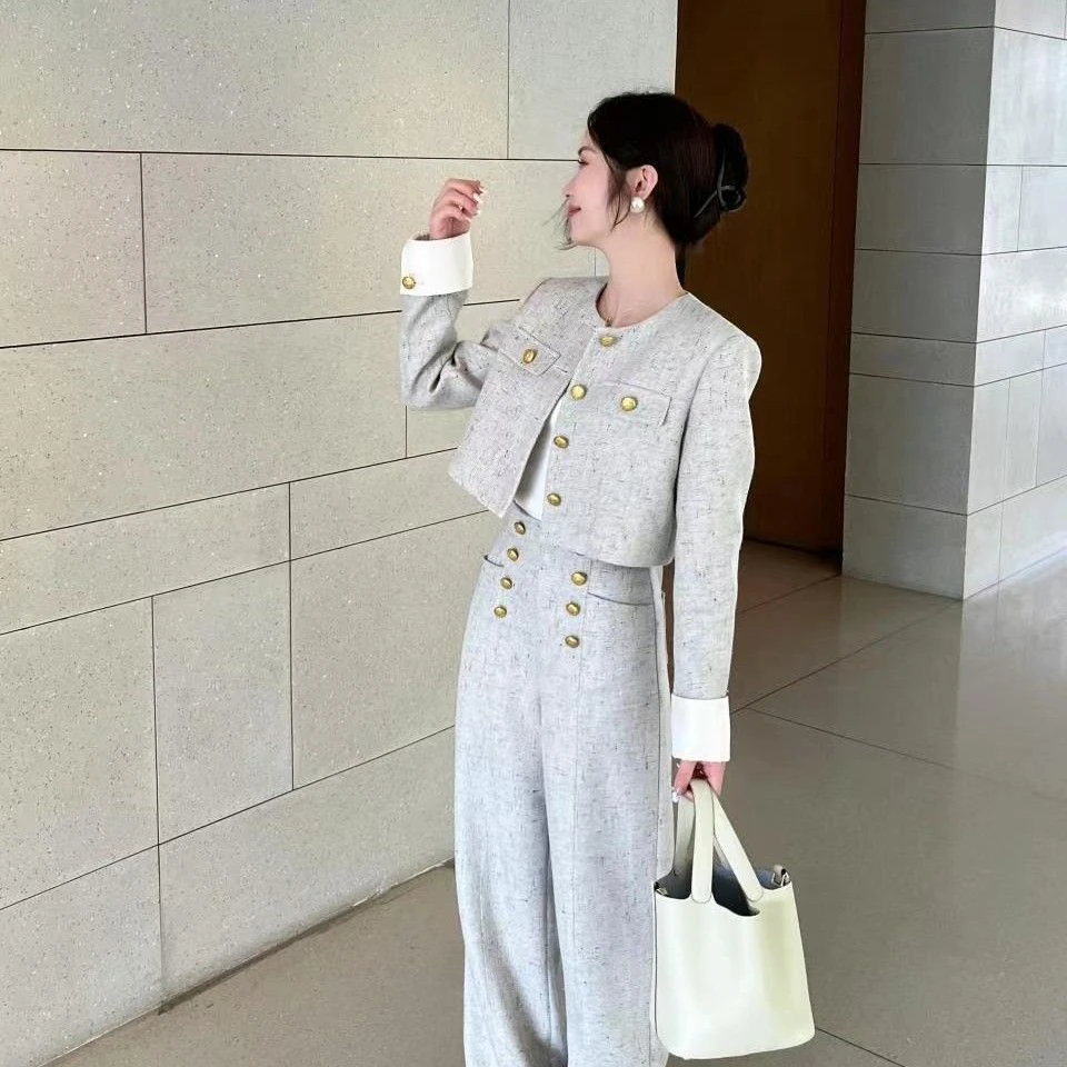 2024早秋新款套装小香风法式名媛气质高级感两件套显瘦气质穿搭女