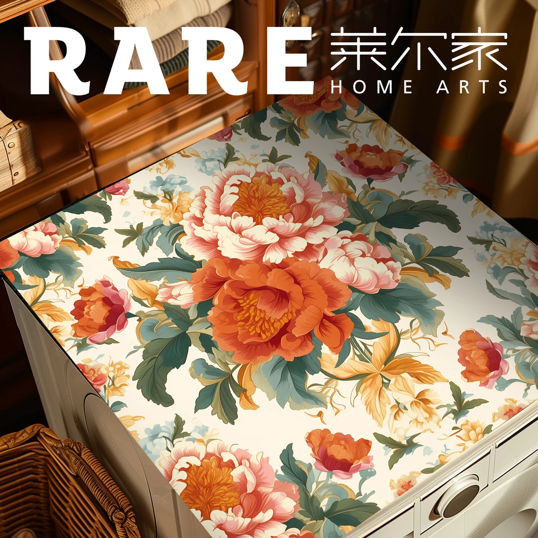 花团锦簇硅藻泥垫子新中式家用吸水玄关防滑卧室防水