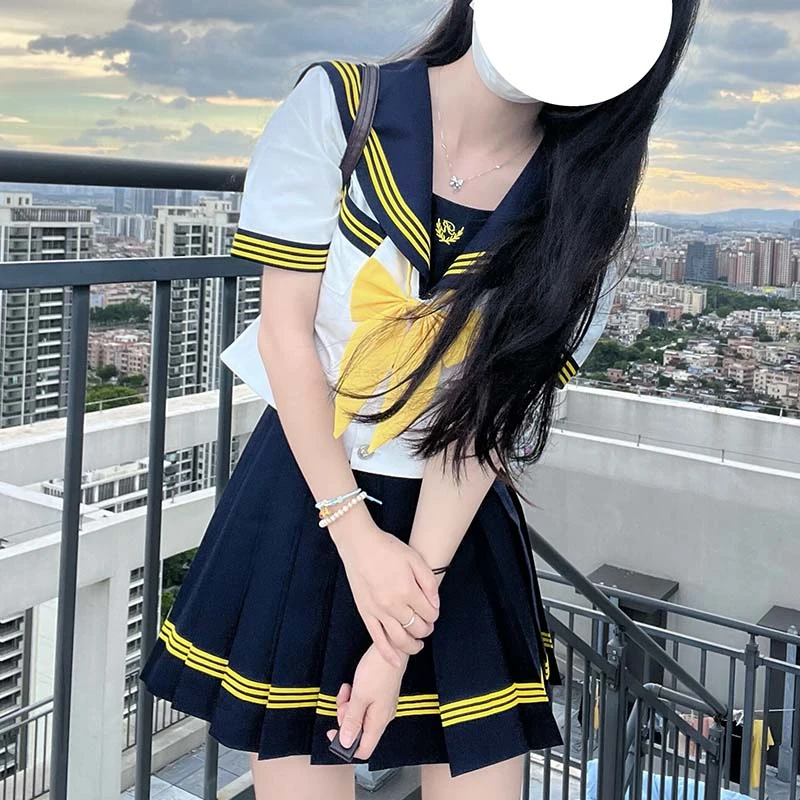 次元联盟 春影和诗-日藏 原创JK制服套装水手服女夏日系学院风