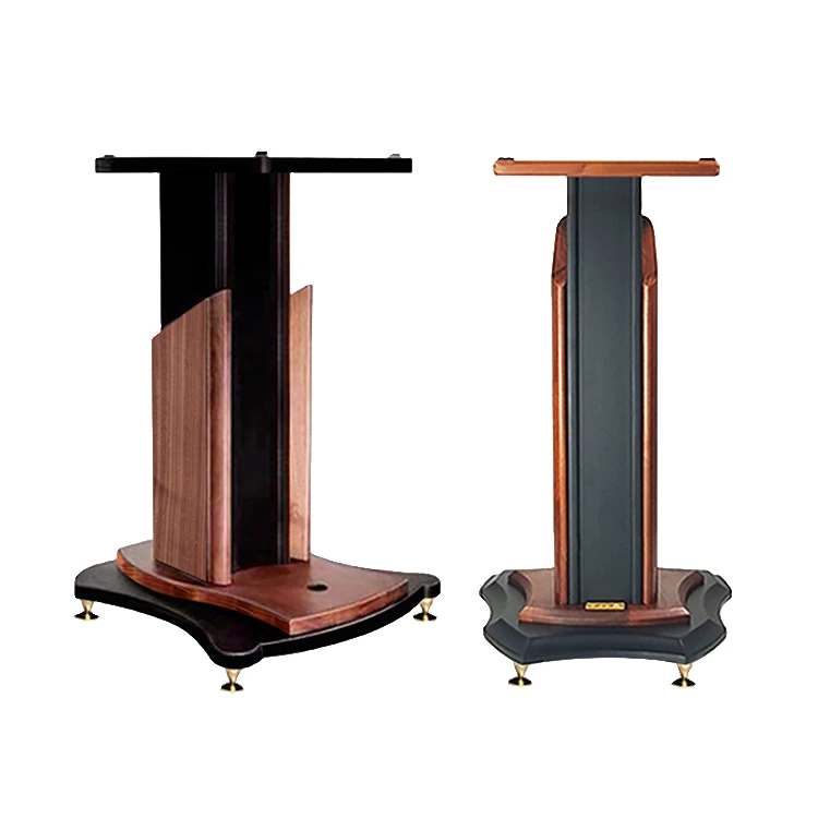 了凡音箱支架落地音箱架落地架音响脚架HIFI监听书架音箱脚架实木