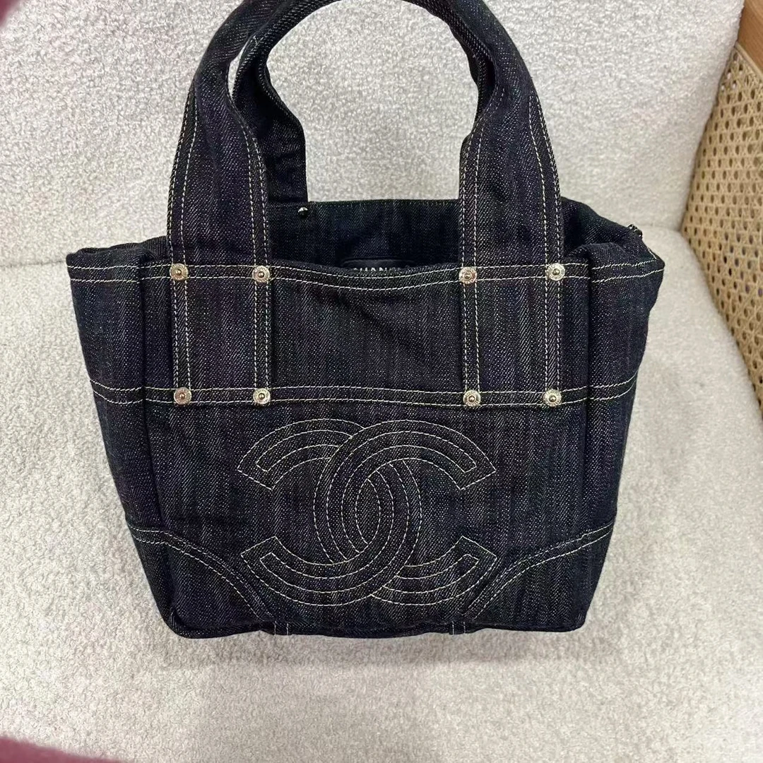 95新 Chanel/香奈儿 叮叮奢/单宁菜篮子／成色直播间为准/