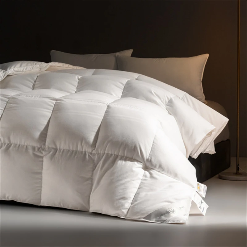 【今日优惠！前20单】现充大朵白鹅吊吊绒加厚冬被羽绒被 双人秋冬被