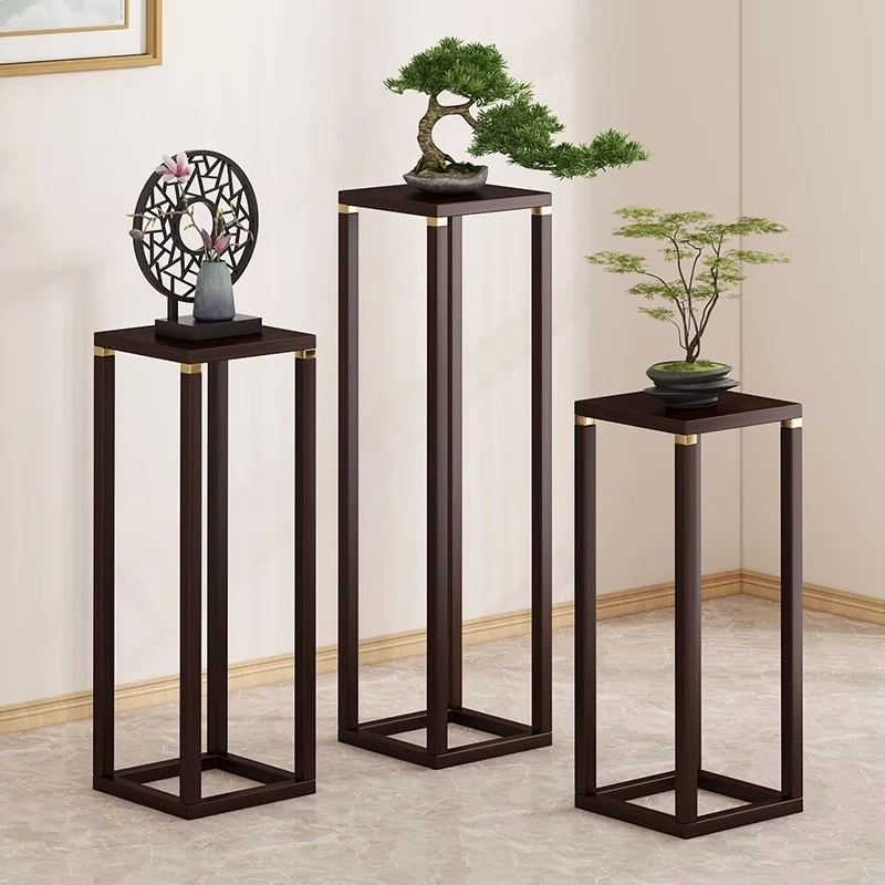 楚骏新中式花架置物架阳台落地式室内客厅摆件花台架绿植花盆架子