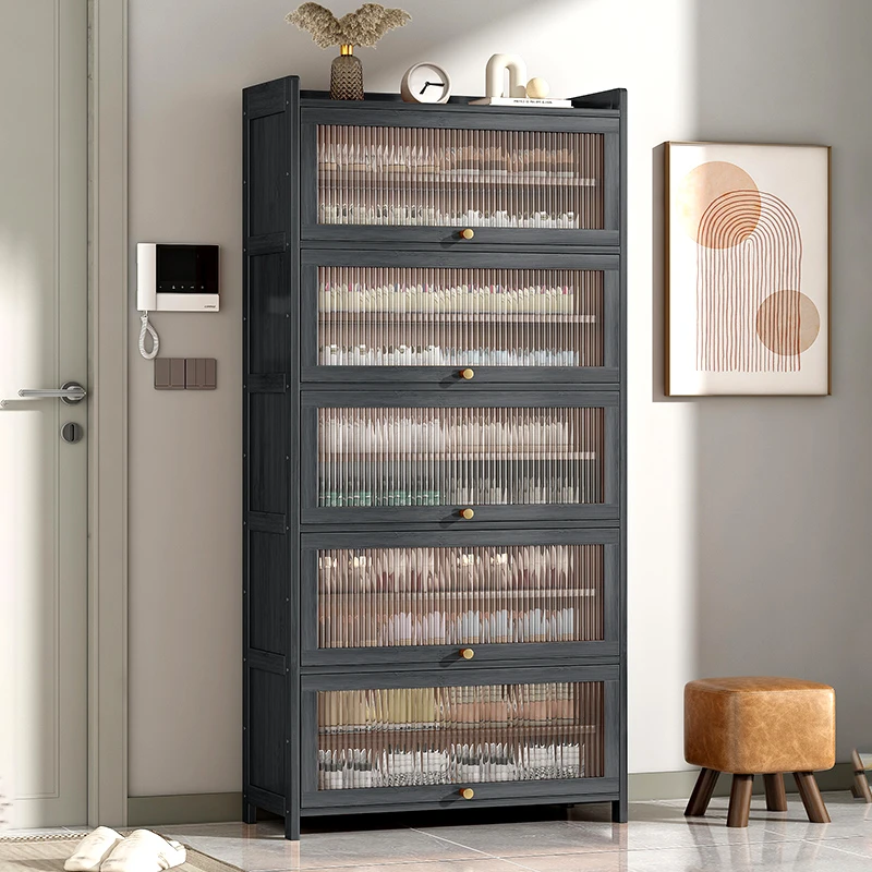 鞋架子多层家用出租房用小窄入户门口鞋柜防尘简易大容量收纳神器