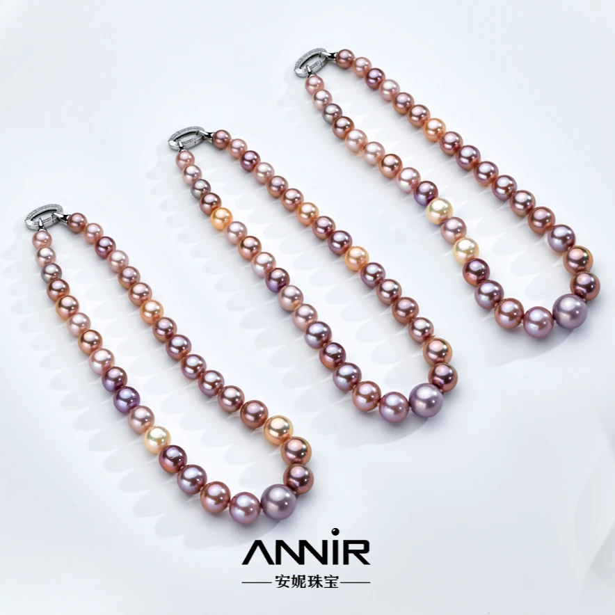 “莫兰迪”巨无霸龙珠满串10-14mm S925银 吉尔德（多样性发一）