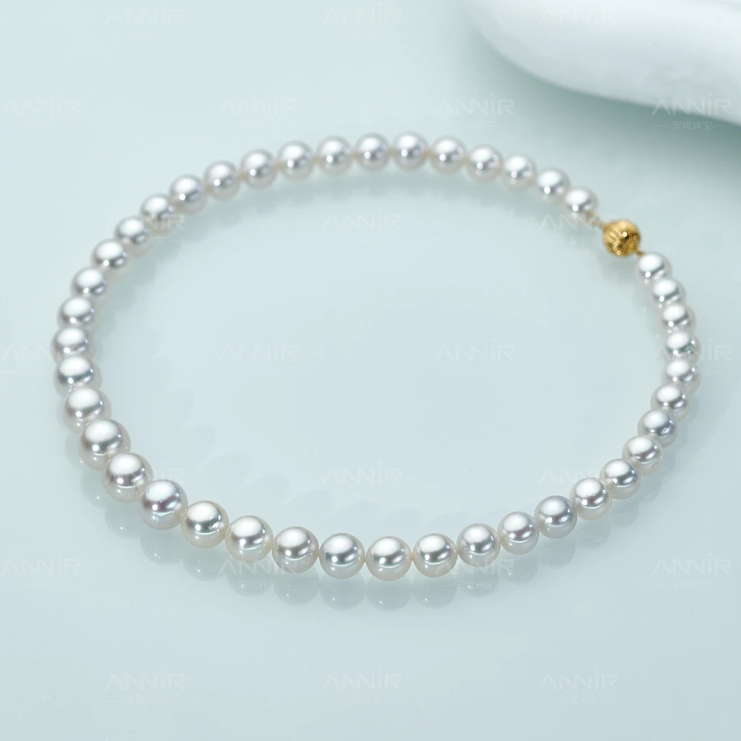 海水澳白珍珠项链 9-12mm 14K金  无优化 954H000DY 不含定位扣