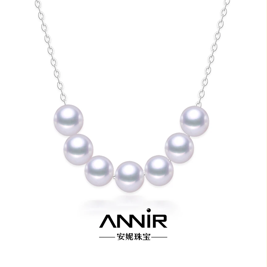 “一心一意”微笑正圆珍珠项链 7-8mm （带证书）1058H00DY